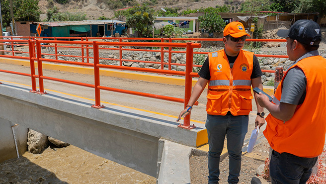 Defensa civil continúa monitoreando el estado situacional del río Huarmey