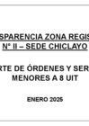 Vista preliminar de documento ORDENES DE BIENES Y SERVICIOS ZONA II - ENERO 2025