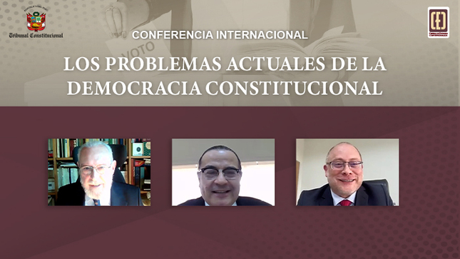 Conferencia internacional sobre los problemas actuales de la democracia constitucional realizó CEC del TC