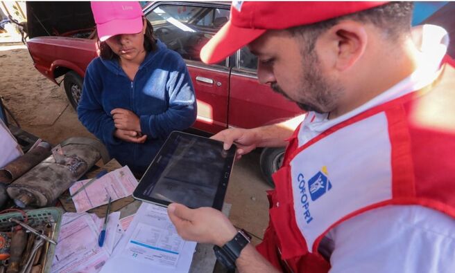 Hasta el 26 de febrero, familias de cerca de 600 lotes serán visitados por brigadas de Cofopri.