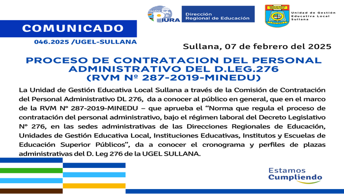 Comunicado N°46-2025