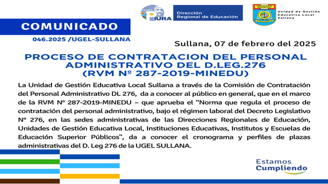 Comunicado N°46-2025
