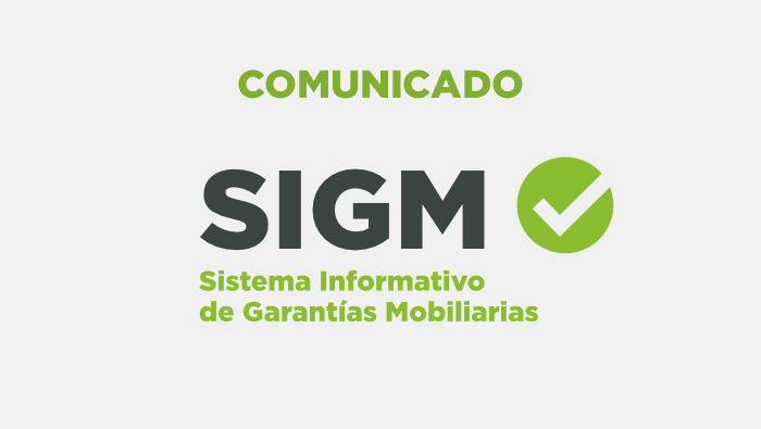 Foto de Comunicado de Periodo de simulaciones en el Sistema Informativo de Garantías Mobiliarias - SIGM