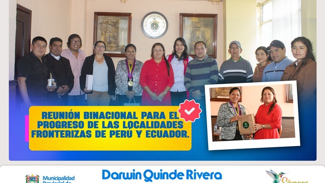Autoridades del Cantón Espíndola y Municipalidad de Ayabaca.