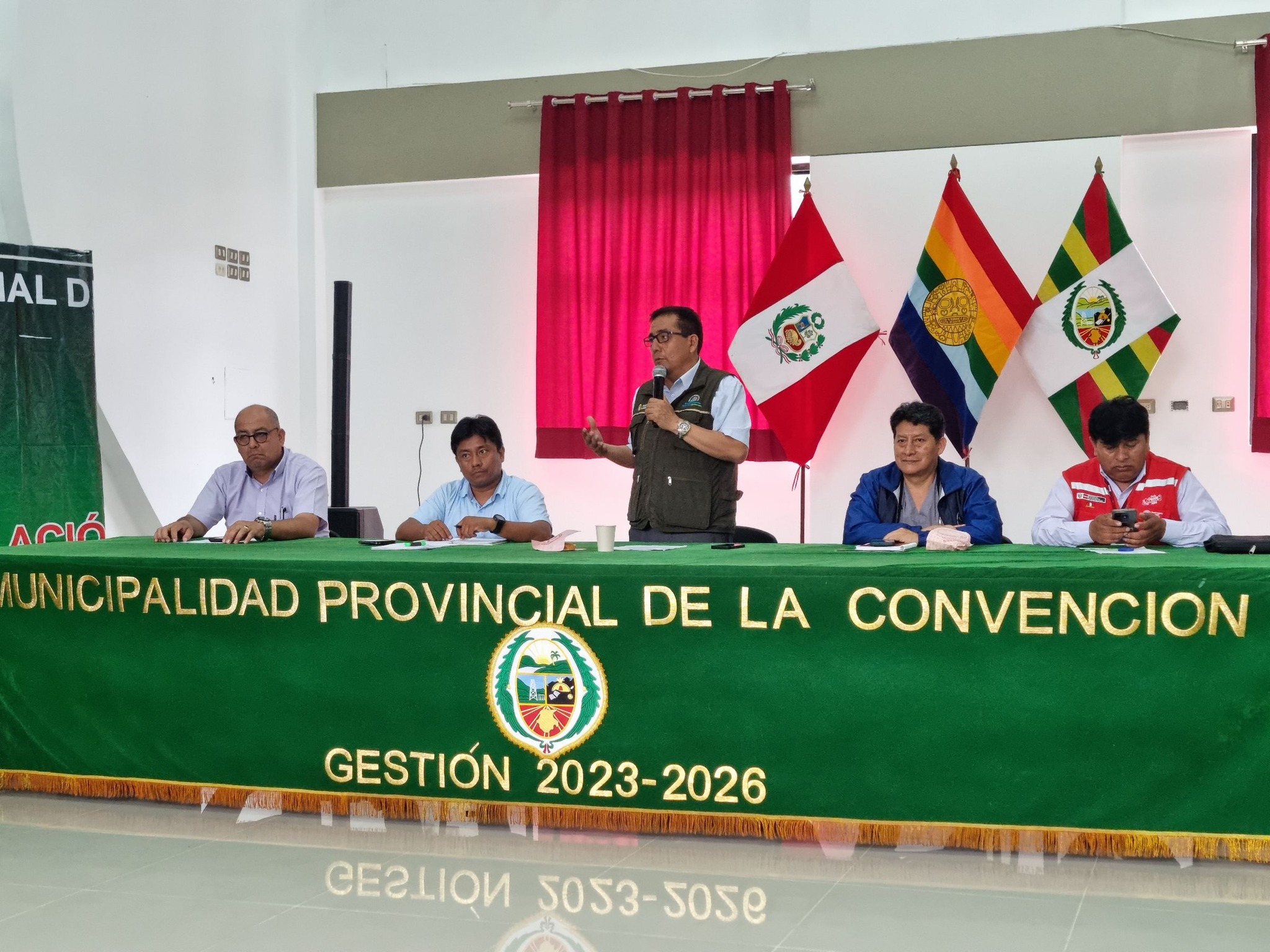 Alcalde provincial de La Convención juramenta a nuevos miembros de la IAL para la lucha contra la anemia en el distrito de Santa Ana