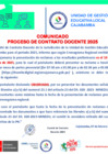 Vista preliminar de documento Comunicado N. proceso de Contratos Reclamo