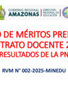 Vista preliminar de documento CUADRO DE MÉRITOS PRELIMINAR - RESULTADOS DE LA PN