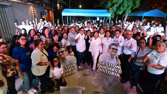 Inauguración de pistas y veredas en Hnos Cárcamo
