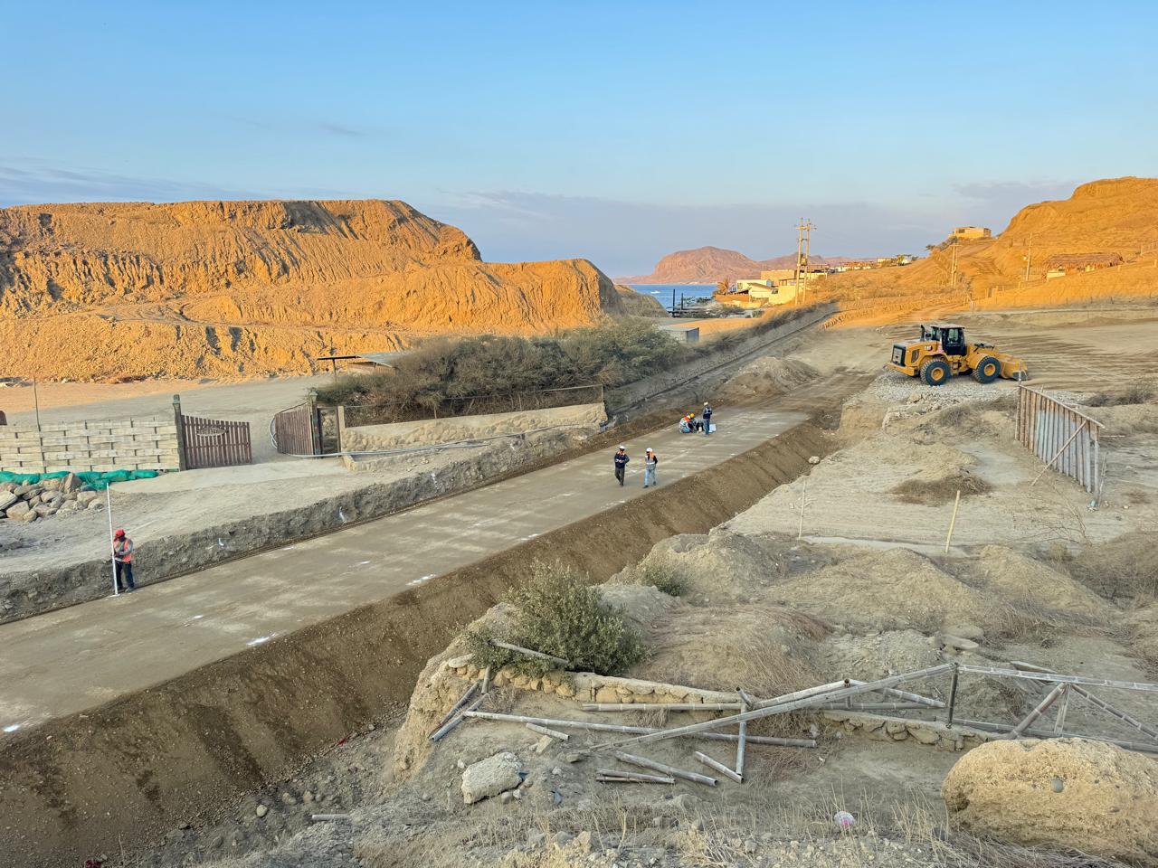Gestión del gobernador Luis Neyra avanza con millonaria construcción de vía La Costanera I que dinamizará el turismo en Talara