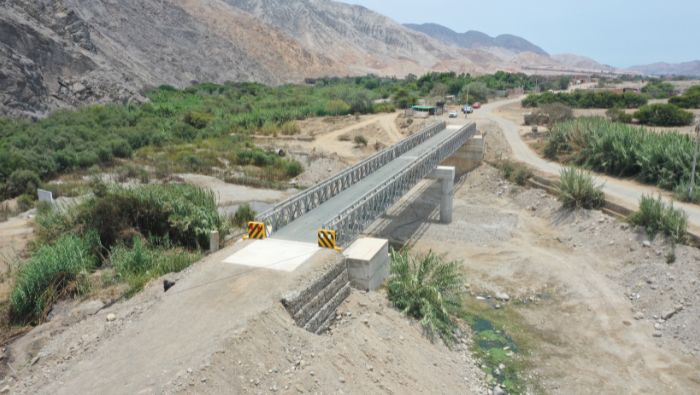 Puente San Lucas y defensa ribereña en Coayllo fueron culminados