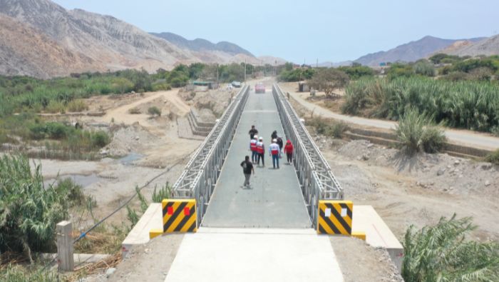 Puente San Lucas y defensa ribereña en Coayllo fueron culminados