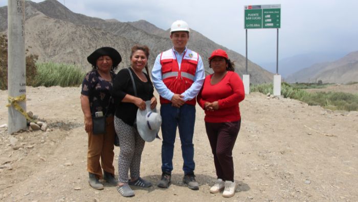 Puente San Lucas y defensa ribereña en Coayllo fueron culminados