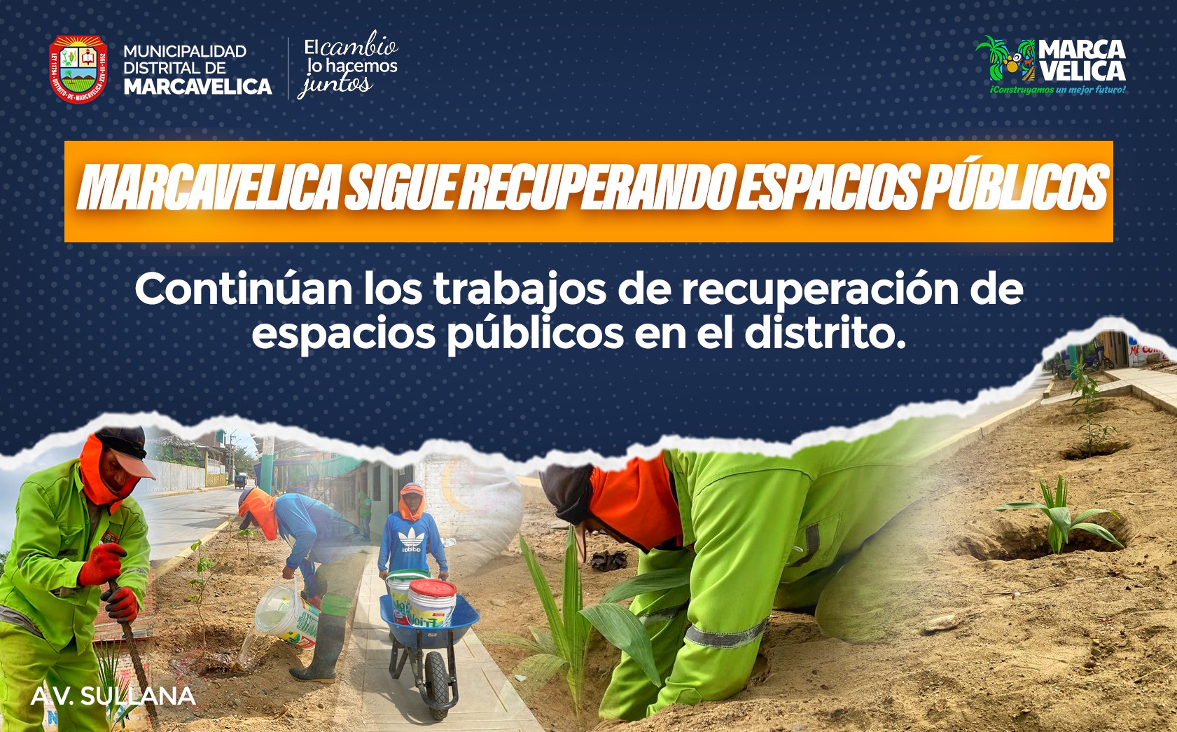 Marcavelica sigue recuperando espacios públicos