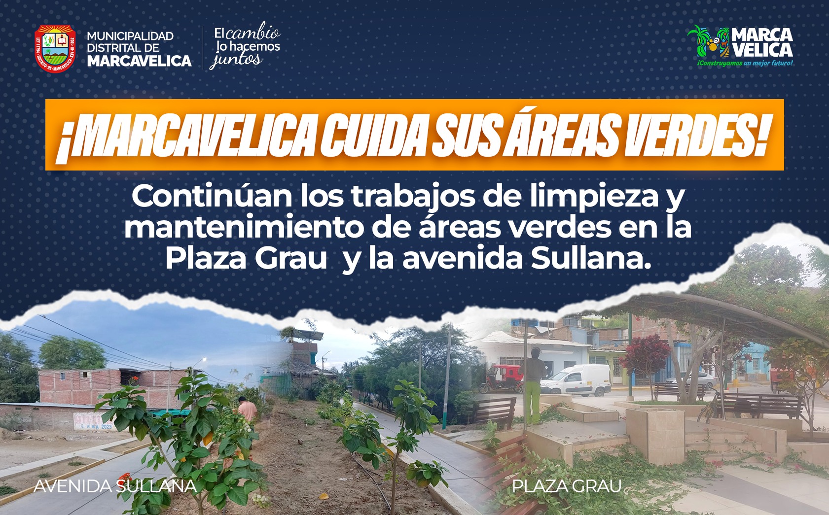 Marcavelica cuida sus áreas verdes