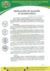 Vista preliminar de documento Resolución de Alcaldía 004-2025