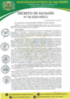 Vista preliminar de documento Decreto de Alcaldía 002-2025