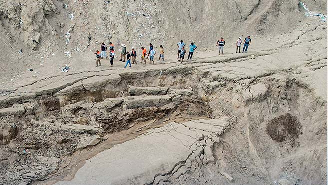 Municipalidad realiza acciones para la seguridad de familias aledañas al CERRO LLORÓN