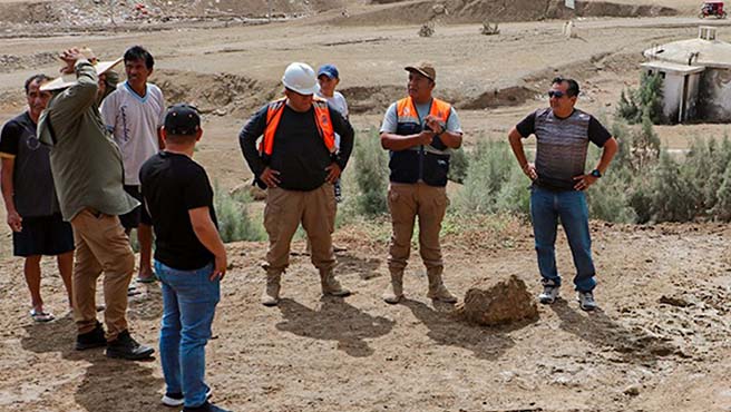 Municipalidad realiza acciones para la seguridad de familias aledañas al CERRO LLORÓN
