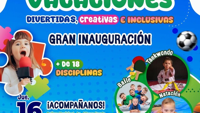 La Municipalidad Provincial Mariscal Nieto tiene el placer de invitar a toda la población a la Gran Inauguración del programa de vacaciones útiles 2025.