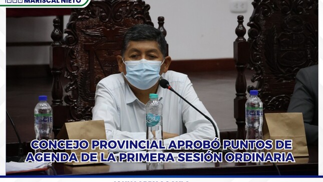 APROBÓ puntos de agenda de la Primera Sesión Ordinaria