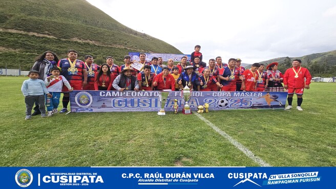 Final del Campeonato Futbol Copa master Cusipata 2025