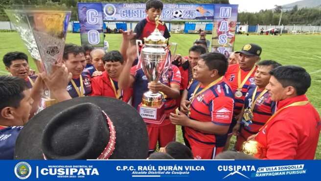 Final del Campeonato Futbol Copa master Cusipata 2025