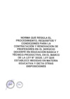 Vista preliminar de documento DS. 002-2025  NORMA DE CONTRATO QUE REGULA EL PROCEDIMIENTO, REQUISITOS Y CONDICIONES