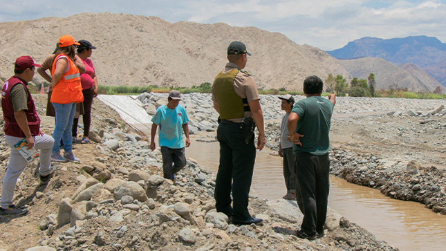 Municipalidad inspecciona puntos críticos del rio Huarmey y anuncia continuar con proceso legal ante empresa ejecutora 
