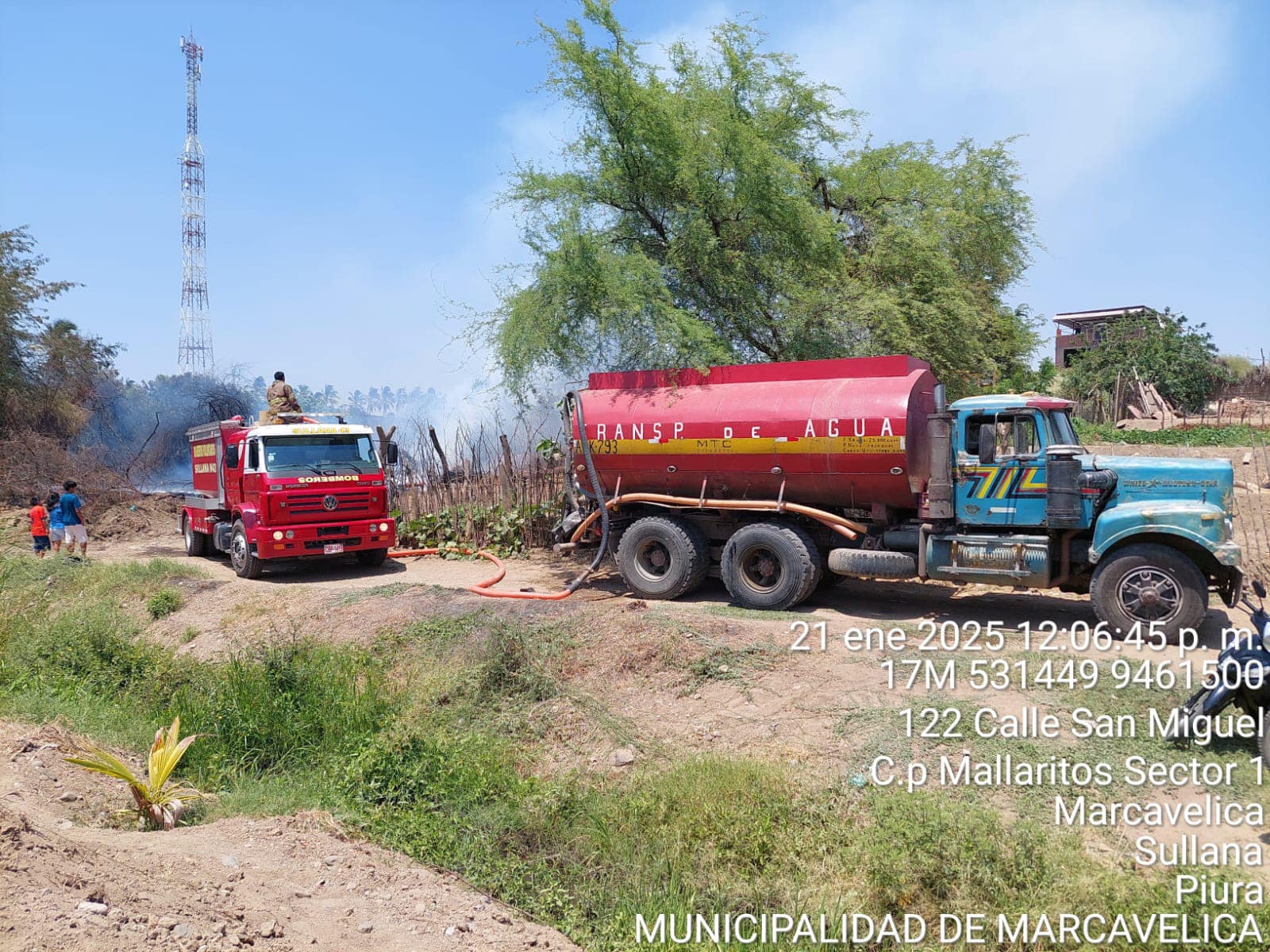 emergencia por incendio forestal en mallaritos controlada exitosamente