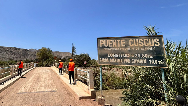 Defensa Civil continúa monitoreando el estado situacional del río Huarmey