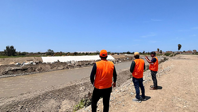 Defensa Civil continúa monitoreando el estado situacional del río Huarmey