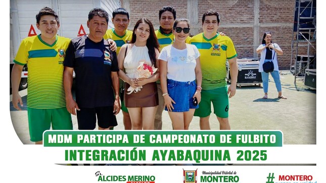 MDM Participa en campeonato de fulbito integración ayabaquina 2025 