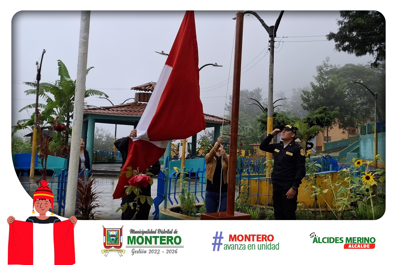 Izamiento Dominical del Pabellón Nacional del Perú