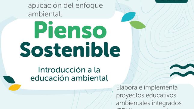 Alcanzar un alto grado de conciencia ambiental en la sociedad y, especialmente, en los estudiantes del país requiere de la activa participación de una comunidad educativa informada y consciente de los procesos de toma de decisiones para un desarrollo sostenible.

Ante ello, la Unidad de Educación Ambiental de la Dirección General de Educación Básica Regular del Ministerio de Educación lanza la primera edición del 2025 del curso virtual "Pienso sostenible: Introducción a la educación ambiental".

A través de este curso virtual, los participantes podrán fortalecer sus competencias en la aplicación del enfoque ambiental, así como elaborar e implementar el Proyecto Educativo Ambiental Integrado (PEAI) como estrategia para dinamizar la gestión escolar y como propuesta pedagógica para fortalecer la conciencia ambiental de la población en el Perú y promover una cultura ambiental sostenible, con atención a la diversidad cultural.

¿A quiénes está dirigido el curso?

• Docentes de la educación básica.

• Especialistas de educación y de educación ambiental de UGEL, DRE/GRE.

• Profesionales interesados en la promoción y desarrollo de la educación ambiental en las instituciones educativas públicas y privadas de la educación básica en el país.

¿Cómo se organiza el curso?

Este curso es autoformativo y propicia el aprendizaje autónomo del participante. Consta de un (1) módulo de inducción para el uso del aula virtual y cuatro (4) módulos temáticos con cuestionarios de evaluación en cada uno.

¿Qué temas desarrolla el curso?

• Educación ambiental para el desarrollo sostenible

• Problemas ambientales y promoción de una ciudadanía ambientalmente responsable

• Experiencias educativas para la promoción de una ciudadanía ambientalmente responsable

• Elaboramos nuestro Proyecto Educativo Ambiental Integrado (PEAI)

A lo largo del curso, encontrarás actividades y recursos como videos y lecturas que ampliarán tus conocimientos. Además, podrás participar en foros.

Cronograma del curso

• Preinscripciones: del 22 de enero al 12 de febrero de 2025

• Inicio del curso: 18 de febrero de 2025

• Fin del curso: 27 de marzo de 2025

• Duración: 5 semanas

La preinscripción y el desarrollo del curso virtual se efectuarán a través de la plataforma PerúEduca.

Recuerda que, antes de preinscribirte, debes estar registrado en PerúEduca y tener actualizada tu información de perfil.

Vacantes

Ilimitadas

Constancias de participación

Al finalizar el curso, podrás obtener una constancia de participación de setenta (70) horas pedagógicas, emitida por la Dirección General de Educación Básica Regular del Ministerio de Educación, teniendo en cuenta los siguientes criterios:

• Alcanzar el 100% de la navegación del curso, es decir, la visualización y descarga de los contenidos, así como completar todos los foros y cuestionarios de cada unidad.

• Obtener una calificación igual o mayor a 60 % en cada cuestionario (no aplica para el cuestionario de entrada).

• Completar el trabajo final “Mi PEAI” con una calificación igual o mayor a 65 %.​​​​​​​

PREINSCRÍBETE AQUÍ

​​​​​​​¿Tienes consultas?

​​​​​​​Puedes comunicarte con la mesa de ayuda* a través del siguiente enlace: https://www.gob.pe/mesadeayudacbdperueduca

* Horario de atención:

• De lunes a viernes: de 8:15 a. m. a 5:15 p. m.

• Sábados: de 9:00 a. m. a 1:00 p. m.