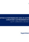 Vista preliminar de documento Brasil. Sistema de responsabilidad legal de las personas jurídicas por actos de corrupción. Ley 12.846-2013 y Decreto N° 11.129-2022 (Resumen)