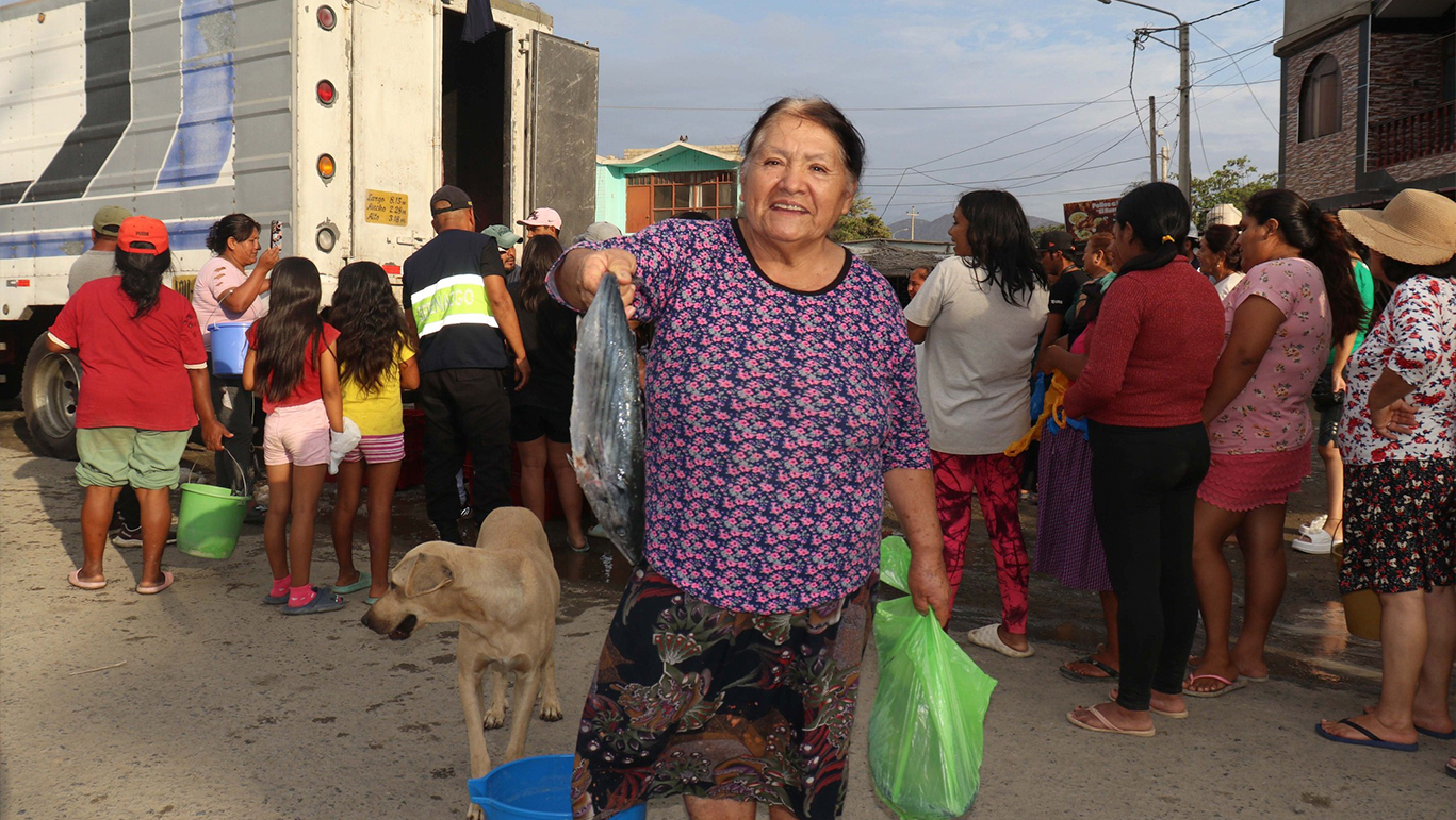 "Más de 200 familias se benefició con pescado bonito gratis"