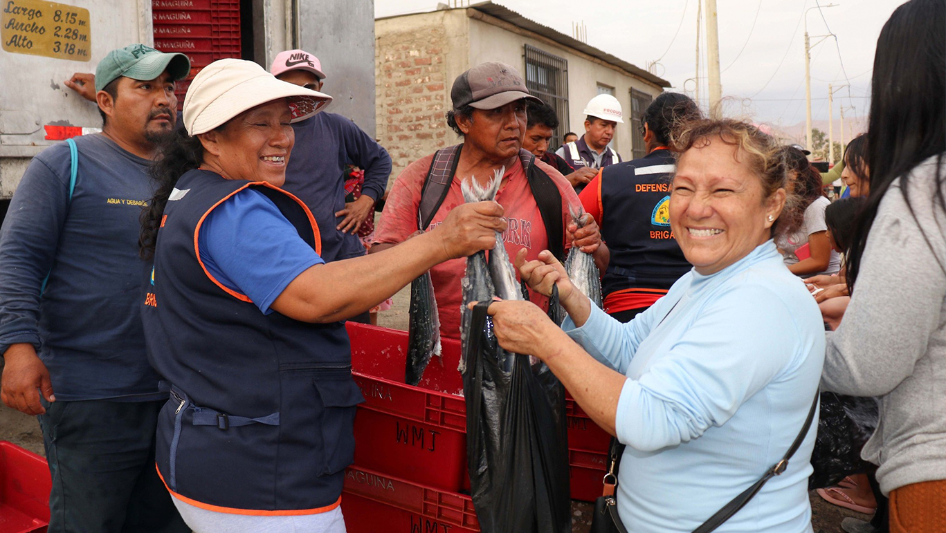 "Más de 200 familias se benefició con pescado bonito gratis"