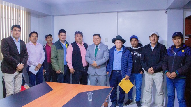 Reunión para la habilitación de Vías Vecinales en Pallasca