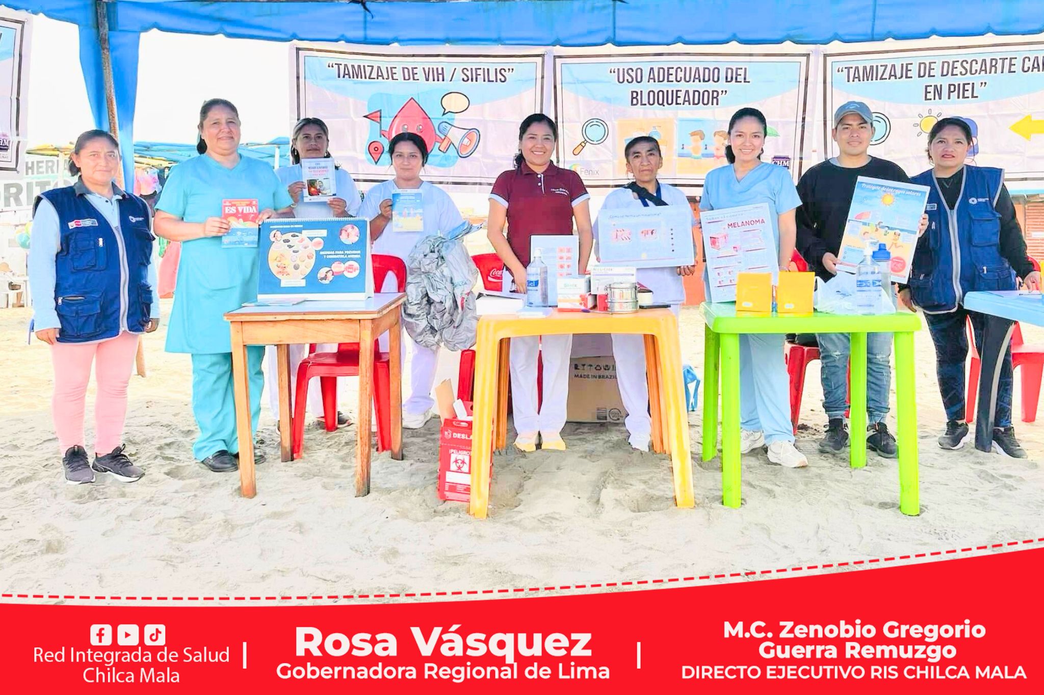 RIS Chilca Mala: Gran Campaña de Salud por el Día del Lunar se realizó en Chilca - Cañete.