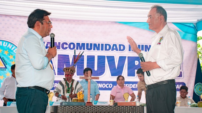 Juramentación de adjudicación al cargo: Presidente de la Mancomunidad Municipal Amuvrae