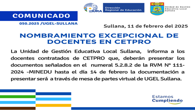 Comunicado N°50-2025