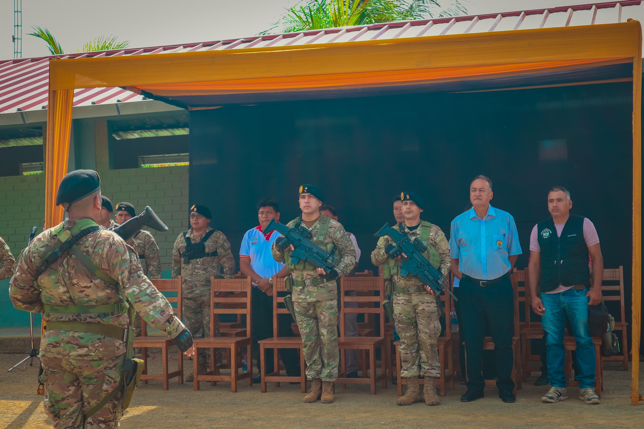 Ceremonia de reconocimiento al Teniente Coronel, Rolly Kento Sánchez Rodulfo