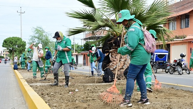 Trabajos de Ornato en Jr. Arena