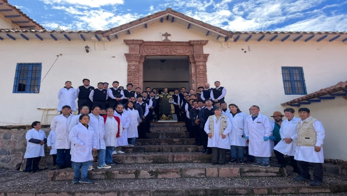 Ministerio de Cultura recuperará venerada imagen de San Antonio Abad en el Centro de Restauración de Tipón en Cusco