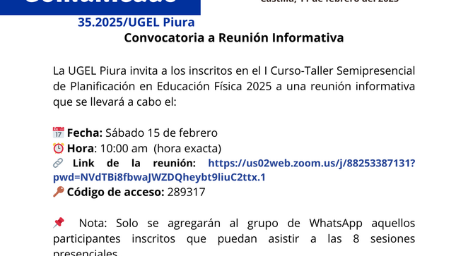 comunicado