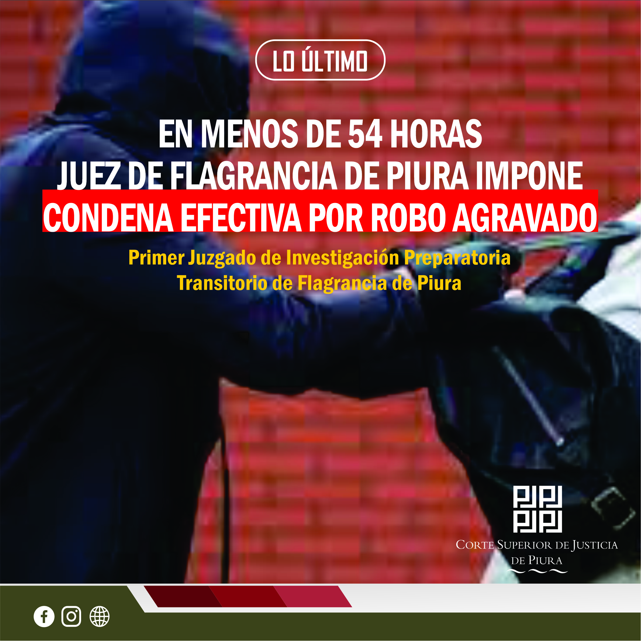 condena por robo