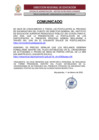 Vista preliminar de documento COMUNICADO - PRECISIONES DE PARTE DE LAS ETAPAS DEL PROCESO DE ENCARTURA