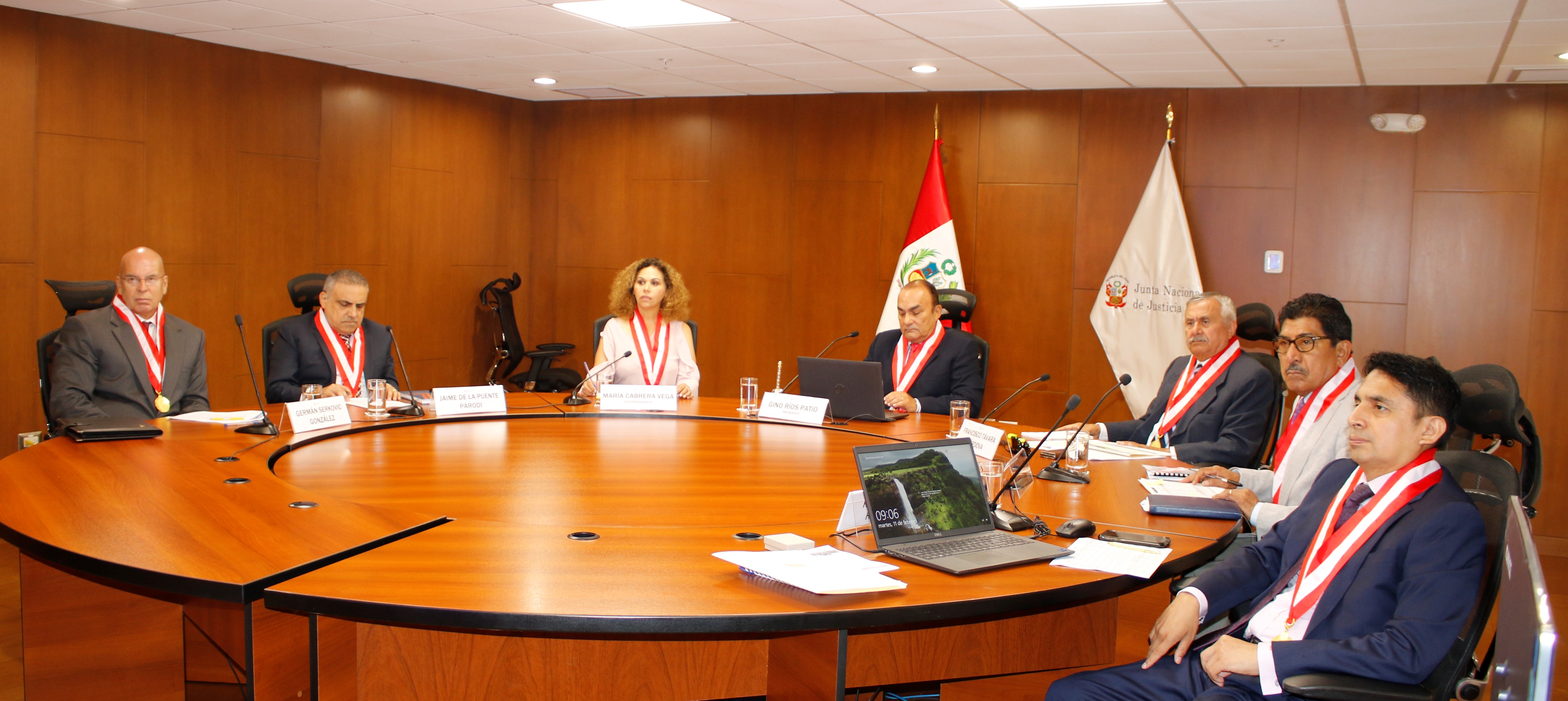 Junta Nacional de Justicia recibió informes orales de procedimientos disciplinarios de magistrados