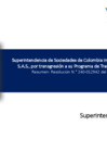 Vista preliminar de documento Resumen (SMV). Resolución N.° 240-012942. 3 de noviembre de 2023. Superintendencia de Sociedades de Colombia. Caso RAPPI. Infracción al Programa de Transparencia y Ética
