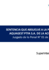 Vista preliminar de documento Caso AQUAGEST. Sentencia absolutoria. Juzgado de lo Penal N° 01 de Avilés-España (resumen). 2021